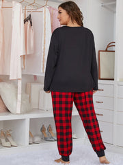 Plus Size Fall Pajama Set for Women