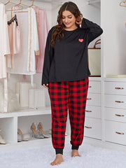 Plus Size Fall Pajama Set for Women