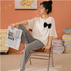 Summer Cotton Pajama Set for Women