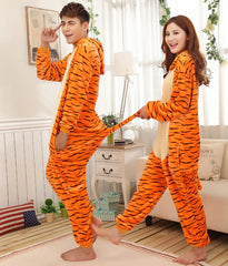 Adult Animal Onesies Tiger Pajamas Set