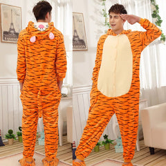 Adult Animal Onesies Tiger Pajamas Set