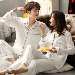 Silk Satin Couple Pajama Set