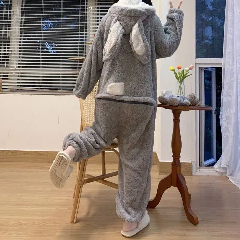 Women's Bunny Hooded Onesie