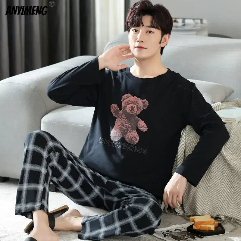 Winter Cotton Pajamas for Men