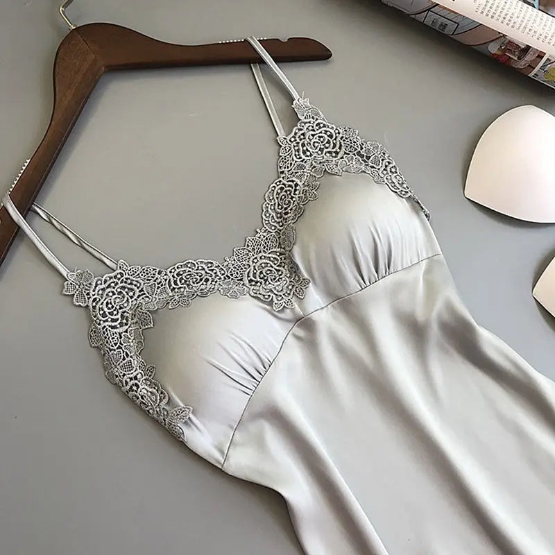 Silk Suspender Nightdress for Women