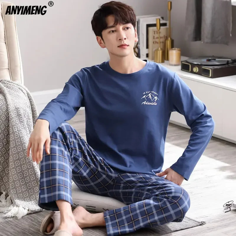 Winter Cotton Pajamas for Men