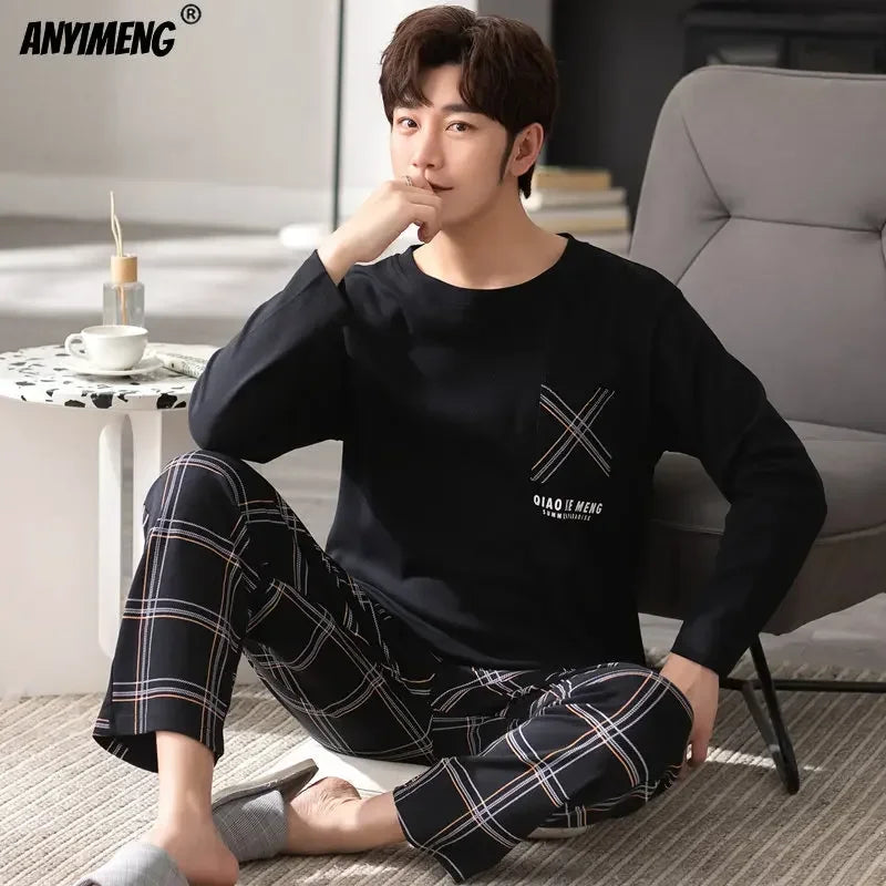 Winter Cotton Pajamas for Men